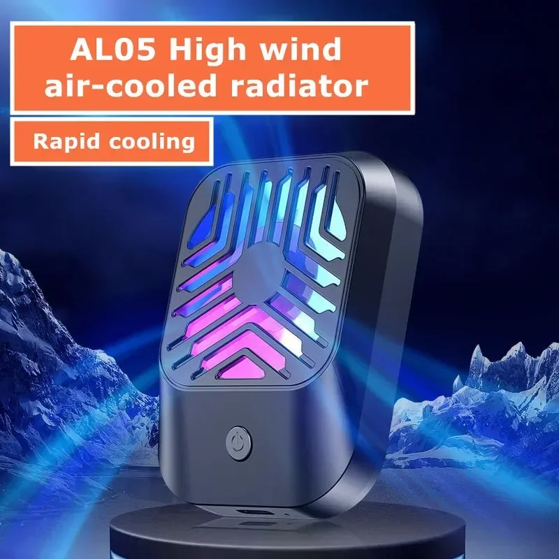 AL05 Mobile Phone 3 Gears Speed Adjustable Air-cooled Cooling Fan Radiator for PUBG Game Cooler for IPhone Samsung Xiaomi Huawei
AL05 Mobile Phone 3 Gears Speed Adjustable Air-cooled Cooling Fan Radiator for PUBG Game Cooler for IPhone Samsung Xiaomi Huawei