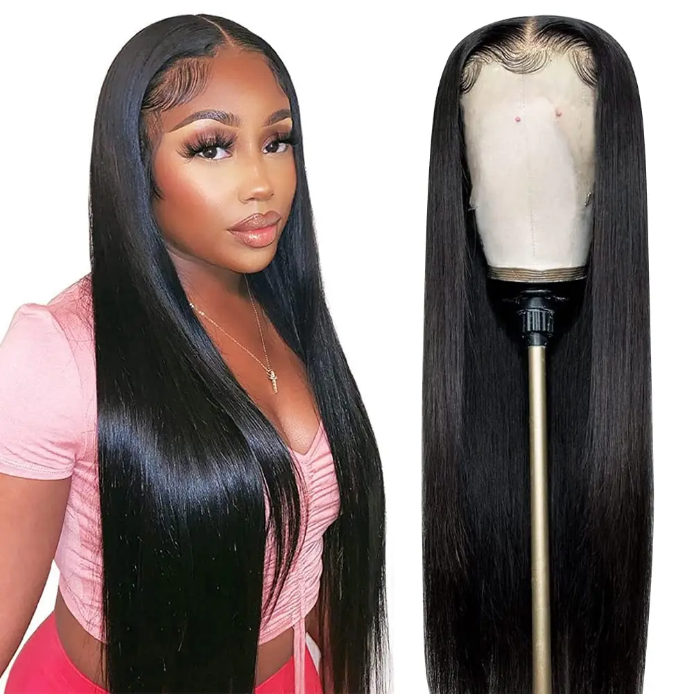 13X6 Lace Front Wig Human Hair Straight Wig Pre Plucked 40 Inch Transparent Lace Frontal Wig 180% Density Glueless Wig for Women
13X6 Lace Front Wig Human Hair Straight Wig Pre Plucked 40 Inch Transparent Lace Frontal Wig 180% Density Glueless Wig for Women