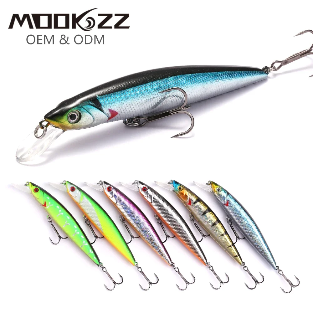 

SEA Minnow Suspension Lure 105MM 14G Wobble Hard Fishing Lure 3D Eyes Suspension Minnow Fishing Lure Crankbait