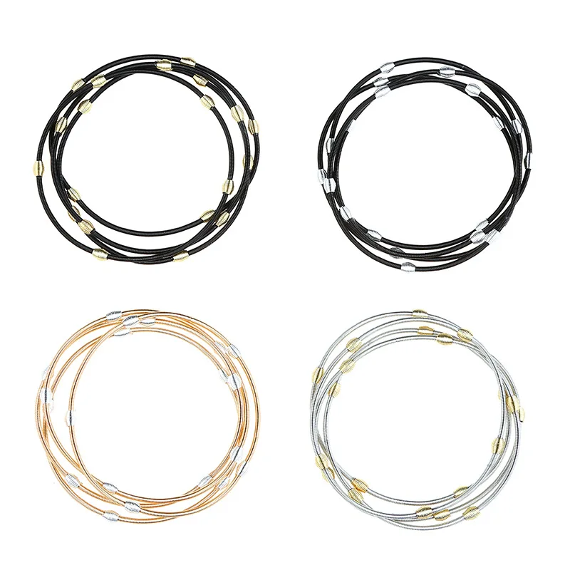 New Arrival Gold Silver 1.7mm Stainless Steel Guitar String with Beads Dainty Springs Stretchy Bracelets Set Men Women Jewelry
New Arrival Gold Silver 1.7mm Stainless Steel Guitar String with Beads Dainty Springs Stretchy Bracelets Set Men Women Jewelry