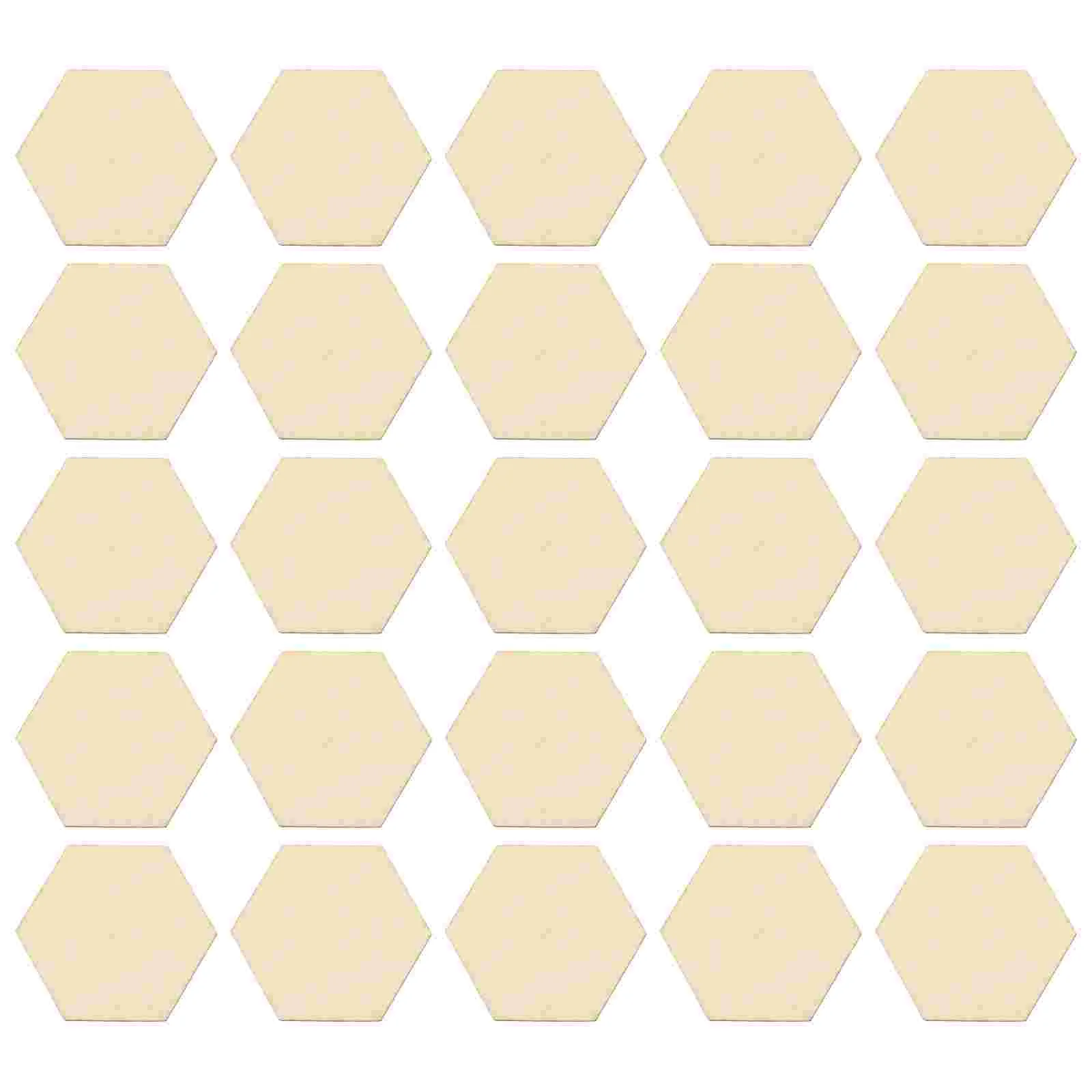 

Sewacc Wooden Pieces Hexagon Wood Shape Wood Geometric Cutout Unfinished Hexagon Shape Wooden Slices Blank Diy Arts