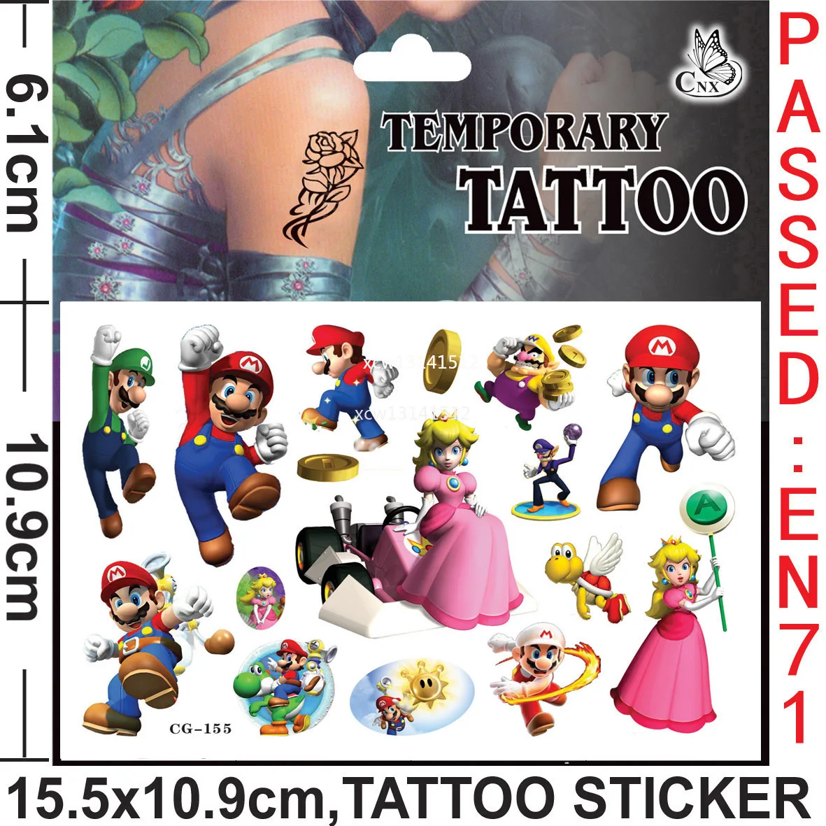 Tattoo Sticker Super Mario Original Random 1PCS Action Figure Cartoon Super Mario Toy Boy Girl Christmas Kids Birthday Gift
Tattoo Sticker Super Mario Original Random 1PCS Action Figure Cartoon Super Mario Toy Boy Girl Christmas Kids Birthday Gift