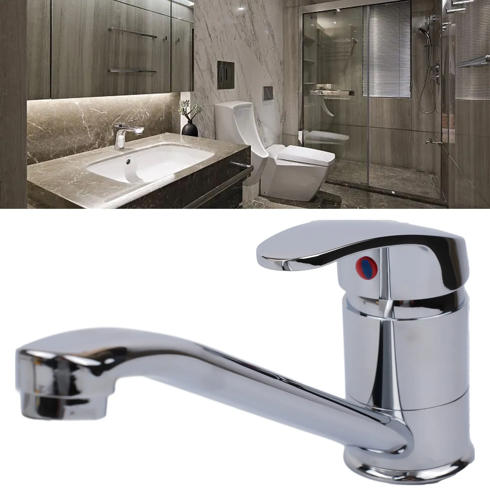 Tap Kitchen Faucet Single Handle Sink Swivel Faucet Water Nozzles Zinc Alloy Accessories Basin Hot Cold Water Durable
Tap Kitchen Faucet Single Handle Sink Swivel Faucet Water Nozzles Zinc Alloy Accessories Basin Hot Cold Water Durable