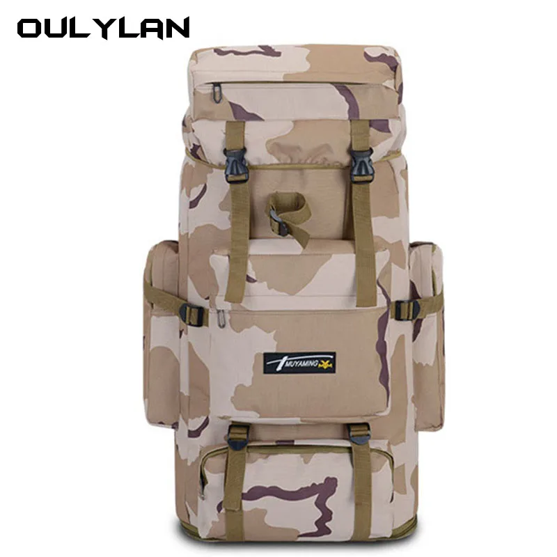 

85L Large Capacity Expandable Travel Bag Outdoor Backpack Men's and Women's Camo Luggage Bag Mountaineering Tourism Backpack