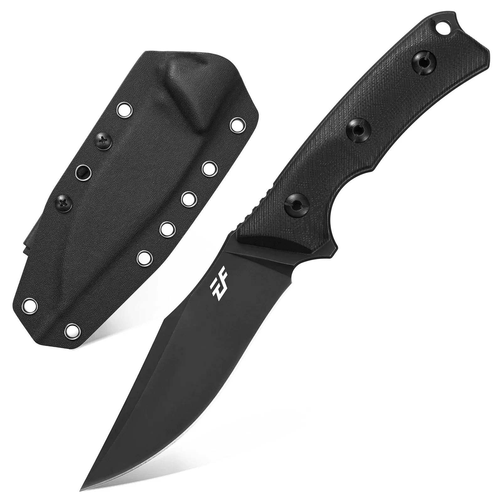 

Eafengrow EF124 Fixed Blade Knife 14c28n Steel Blade,Two Tone G10 Handle for Working Camping Hunting Survival with Kydex Sheath