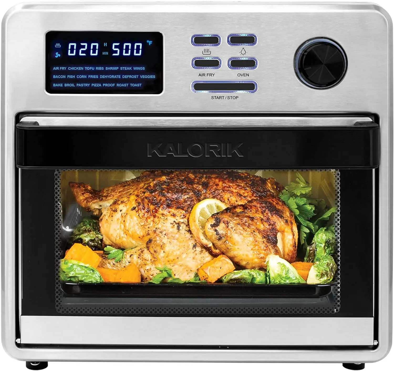 

Kalorik MAXX® Digital 16-Quart Air Fryer Oven, 9-in-1 Countertop Toaster Oven and Air Fryer Combo, 21 Smart Presets