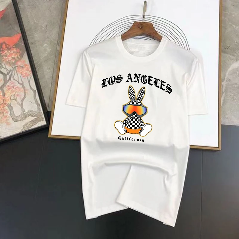 Men's Fashion Cotton Luxury T-shirt Rabbit Letter Print Short Sleeve Shirts Male Y2K Tops Vintage Pattern T Shirt Basic Tees
Men's Fashion Cotton Luxury T-shirt Rabbit Letter Print Short Sleeve Shirts Male Y2K Tops Vintage Pattern T Shirt Basic Tees