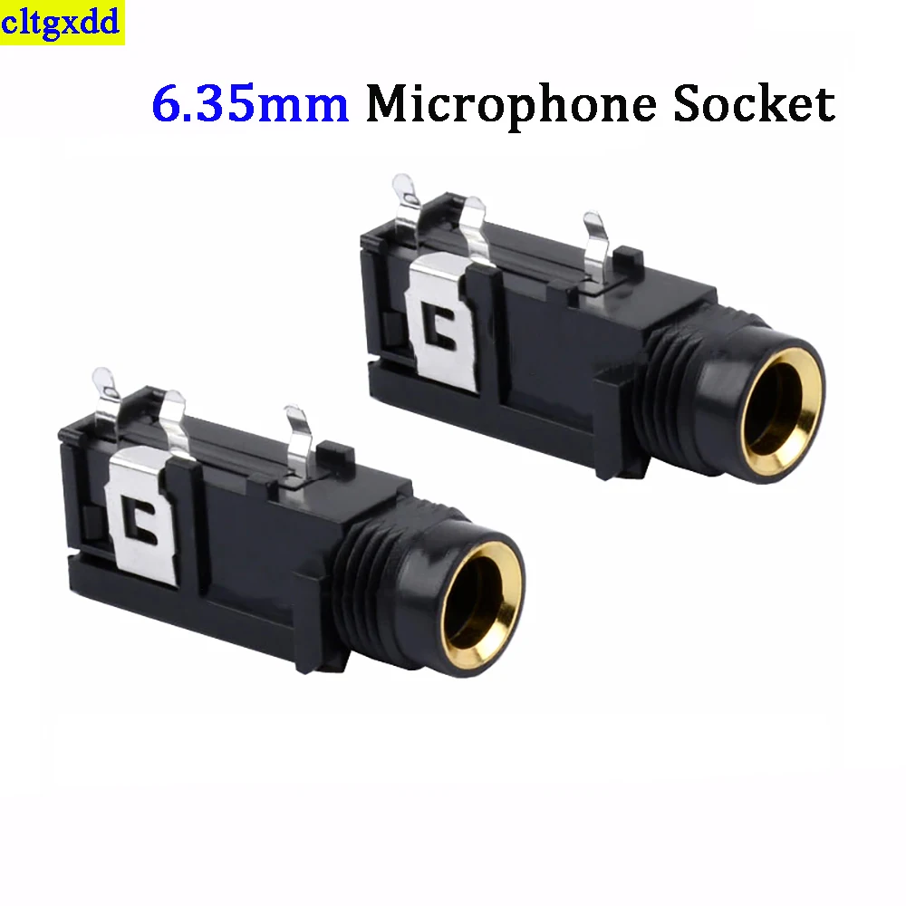 Cltgxdd 2-10piece PJ-603A high-quality gold-plated 6.35mm socket 6030 audio and video microphone headphone socket
Cltgxdd 2-10piece PJ-603A high-quality gold-plated 6.35mm socket 6030 audio and video microphone headphone socket