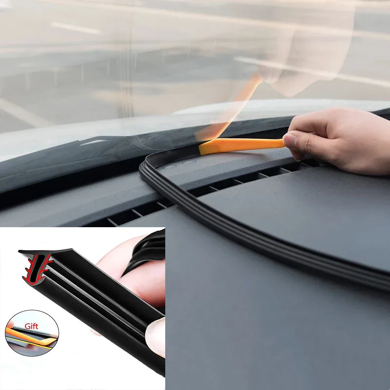 

Car Sticker Dashboard Sealing Strip Noise Sound Insulation Rubber Strips Leakproof Weatherstrip Auto Anti Leak Strip Accessories
