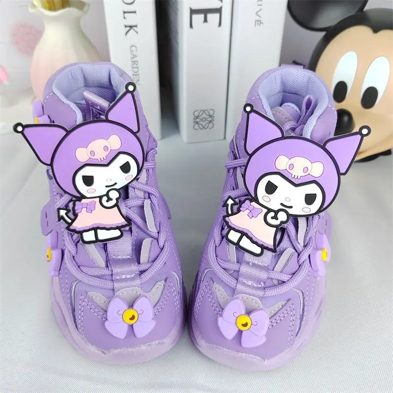 Sweet Kuromi Anime Kawaii Sanrio Fashion Casual Sneakers New Cute Cartoon Ins Soft Children Shoes Lovely Gifts for Kids
Sweet Kuromi Anime Kawaii Sanrio Fashion Casual Sneakers New Cute Cartoon Ins Soft Children Shoes Lovely Gifts for Kids