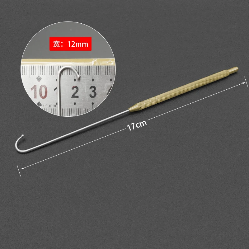 ovary Ovarian hook Small animal sterilization instrument Fallopian tube retractor cat dog Pet veterinary abortion
ovary Ovarian hook Small animal sterilization instrument Fallopian tube retractor cat dog Pet veterinary abortion