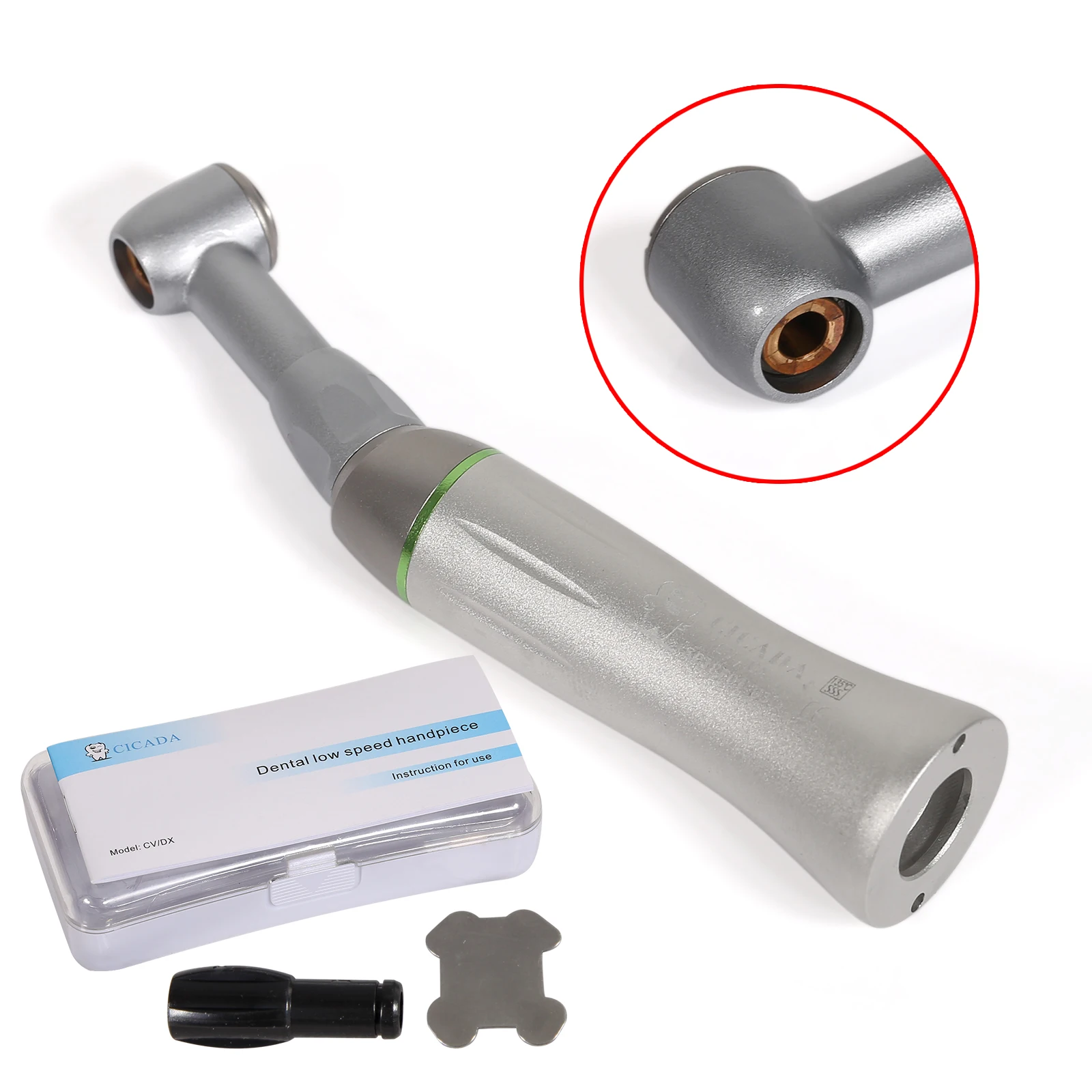 Dental 90° Reciprocating 10:1 Reduction Contra Angle Push Button External Water Spray Handpiece
Dental 90° Reciprocating 10:1 Reduction Contra Angle Push Button External Water Spray Handpiece