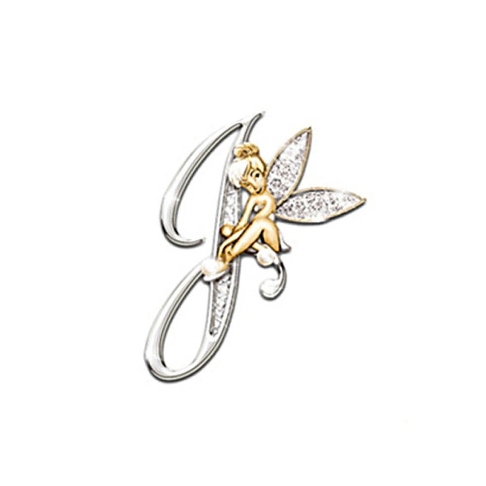 Luxury Brooch Elf Angel Alphabet A-Z Letter Lapel Pin Women Rhinestone Metal Glossy Lapel Collar Pin Scarf Clothes Decor Jewelry Luxury Brooch Elf Angel Alphabet A-Z Letter Lapel Pin Women Rhinestone Metal Glossy Lapel Collar Pin Scarf Clothes Decor Jewelry