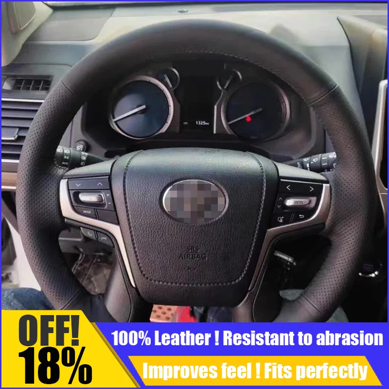 Leather Car Steering Wheel Cover Fit For Toyota Land Cruiser Land Cruiser Prado Sewing Custom Interior Diy Auto Car Accessories
Leather Car Steering Wheel Cover Fit For Toyota Land Cruiser Land Cruiser Prado Sewing Custom Interior Diy Auto Car Accessories