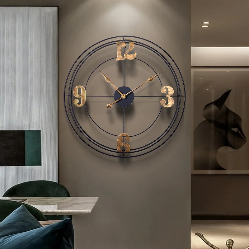 Living Room Hallway Wall Watches Nordic Creative Iron Wall Clock Simple Round Mute Wall Hanging Ornament Home Decoration Gift
Living Room Hallway Wall Watches Nordic Creative Iron Wall Clock Simple Round Mute Wall Hanging Ornament Home Decoration Gift