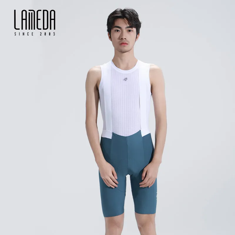 

LAMEDA Professional Cycling Bib Shorts Men UV400 Breathable Spring Summer Bicycle Overall Pants MTB Road Bike High Elastic Under