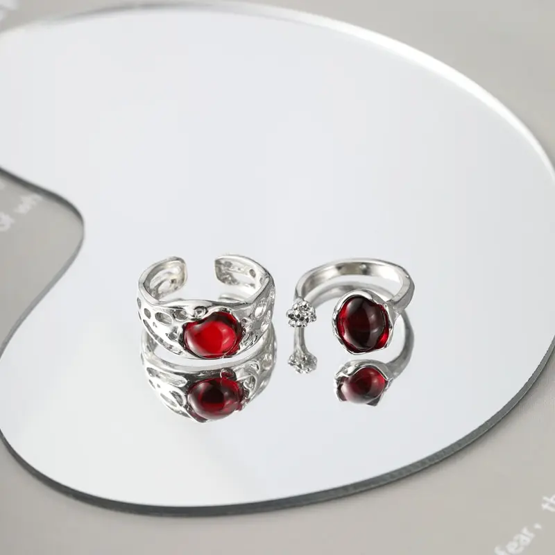 9 Pcs New Fashion Y2k Irregular Open Ring Set Heart Finger Rings for Women Girls K-pop Sweet Cool Trendy Aesthetic Jewelry Gifts 4 Mallzona Sded28d15804f40e289eccc51a95ca7c4Q 9 Pcs New Fashion Y2k Irregular Open Ring Set Heart Finger Rings for Women Girls K-pop Sweet Cool Trendy Aesthetic Jewelry Gifts Mallzona