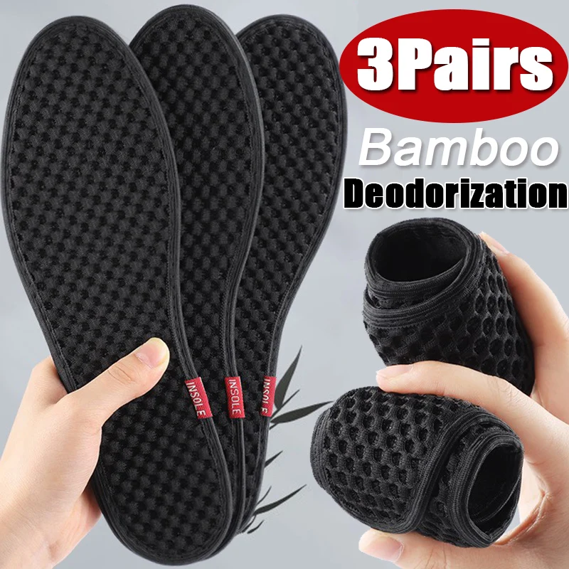 6Pcs Bamboo Charcoal Antibacterial Insoles for Shoes Plant Deodorant Running Sports Insole Feet Thicken Absorb-Sweat Shoe Soles
6Pcs Bamboo Charcoal Antibacterial Insoles for Shoes Plant Deodorant Running Sports Insole Feet Thicken Absorb-Sweat Shoe Soles