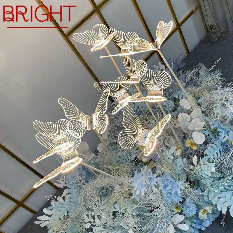 BRIGHT Modern Wedding Walkway Elegant Acrylic Butterflies LED Standing Lamp for Romantic Party Light Stands Decoration
BRIGHT Modern Wedding Walkway Elegant Acrylic Butterflies LED Standing Lamp for Romantic Party Light Stands Decoration