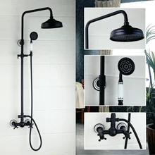 ORB 2 Function Shower Faucet Set Wall Mount Rain Head 2 Handles Mixing Valve Tap Handle Faucet Bathroom Shower Combo
ORB 2 Function Shower Faucet Set Wall Mount Rain Head 2 Handles Mixing Valve Tap Handle Faucet Bathroom Shower Combo