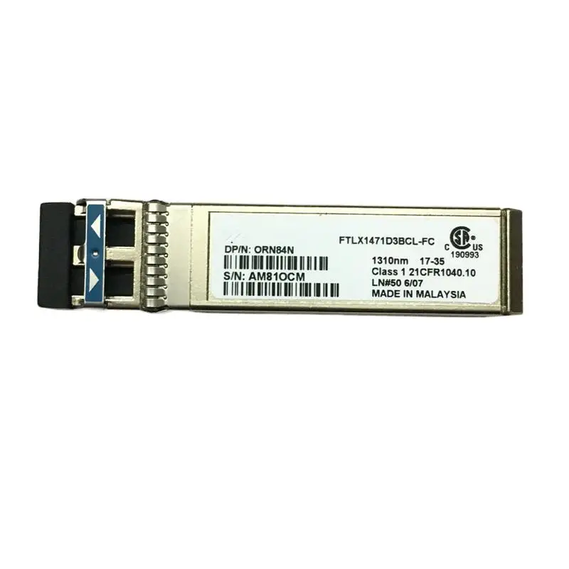 Оригинальный Новый RN84N 0RN84N FTLX1471D3BCL-FC 10Gb LR 1310NM 10KM SFP +
Оригинальный Новый RN84N 0RN84N FTLX1471D3BCL-FC 10Gb LR 1310NM 10KM SFP +