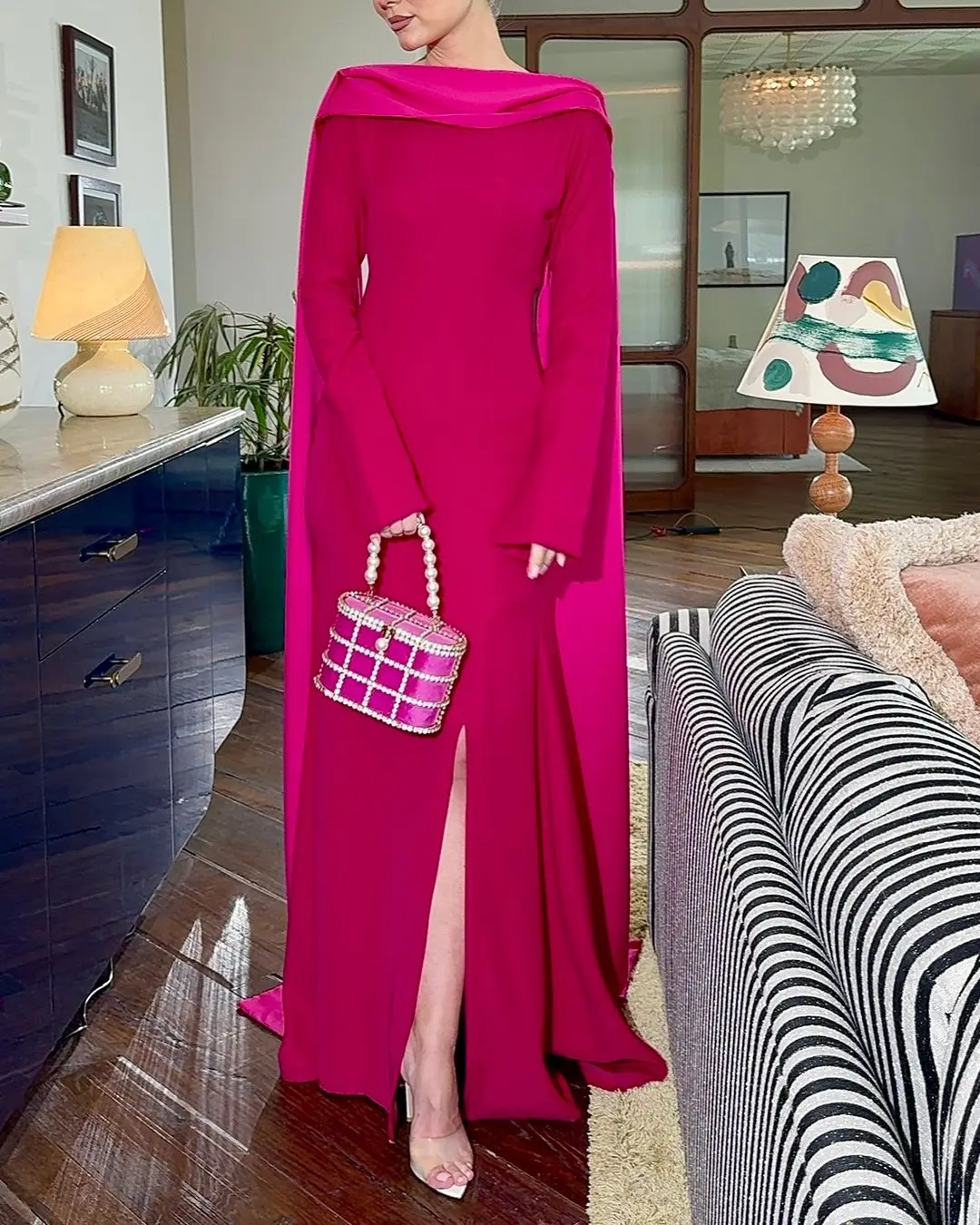 Scoggins فساتين سهرة Column Split Scoop Neckline Floor-Length Watteau Train Long Sleeves Dresses For Prom Wedding Party Dress
Scoggins فساتين سهرة Column Split Scoop Neckline Floor-Length Watteau Train Long Sleeves Dresses For Prom Wedding Party Dress