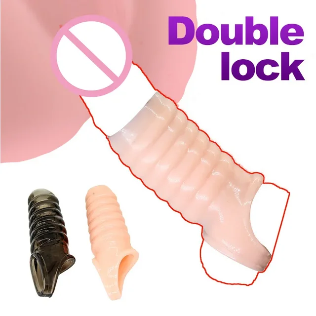 Anneau pénien pour hommes, manchon d'extension de pénis, serrure, orgasme de sperme, jouets sexuels pour hommes, InDispensGoods 1