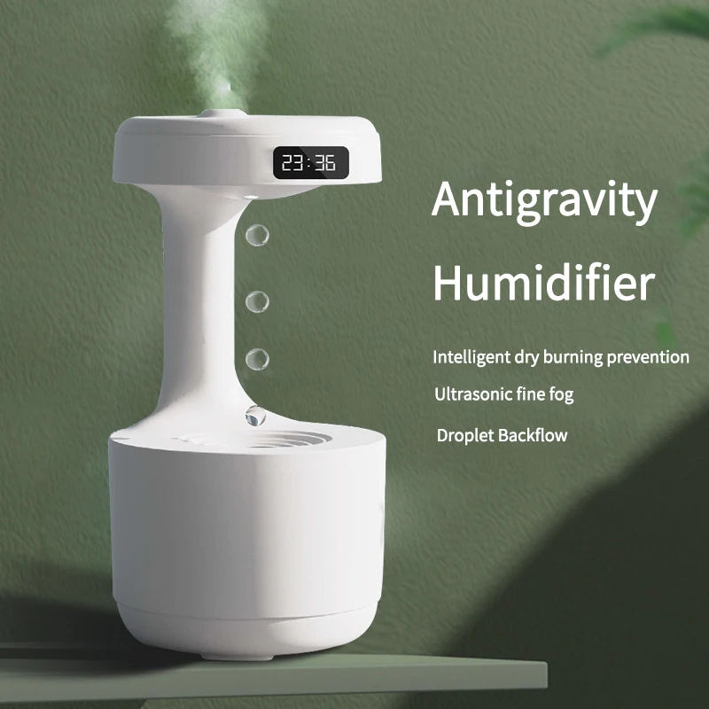 

800ml Anti-gravity Air Humidifier Water Drop Mist Maker Fogger Water Drops Humidifiers Aromatherapy Diffuser Household Sprayer