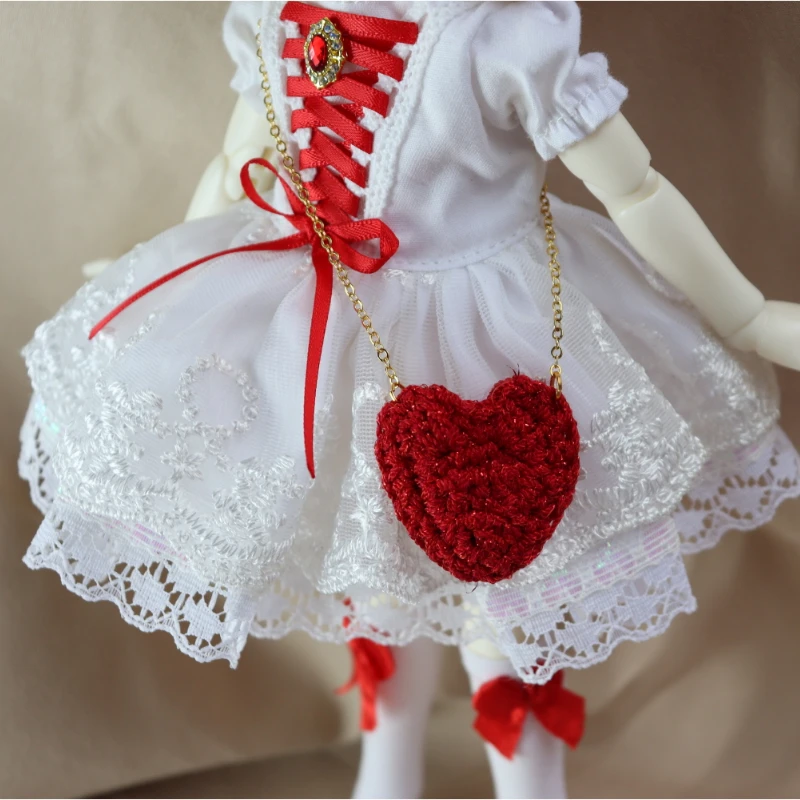 BJD doll clothes set for 1/6 size bjd dress for girl cute red and white skirt doll accessories (four points)
BJD doll clothes set for 1/6 size bjd dress for girl cute red and white skirt doll accessories (four points)