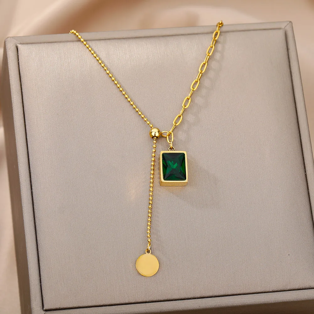 Stainless Steel Gold Color Multi-Layer Geometric Necklace For Women 2022 Trendy New Fashion Party Jewelry Collares Dropshipping Stainless Steel Gold Color Multi-Layer Geometric Necklace For Women 2022 Trendy New Fashion Party Jewelry Collares Dropshipping