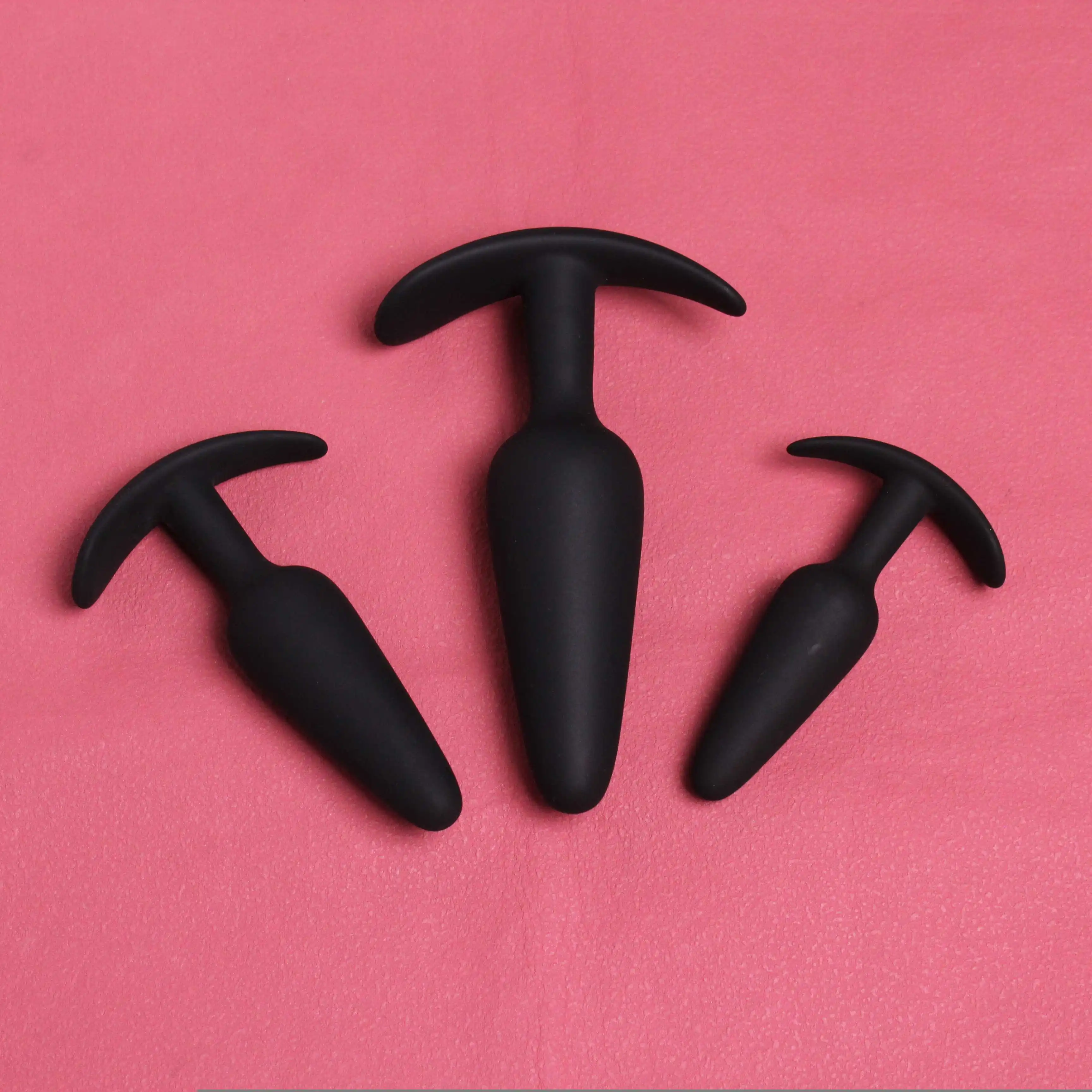 Silicone Sizes Anal Plug Anchor Base Anal Dilation Training Fisting