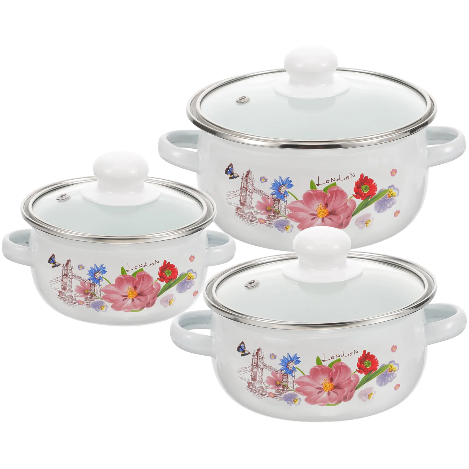Double-Handle Cooking Pot Canteen Enamel Stew Set Home Cookware Household Wear-Resistant Enamel Soup Pot
Double-Handle Cooking Pot Canteen Enamel Stew Set Home Cookware Household Wear-Resistant Enamel Soup Pot