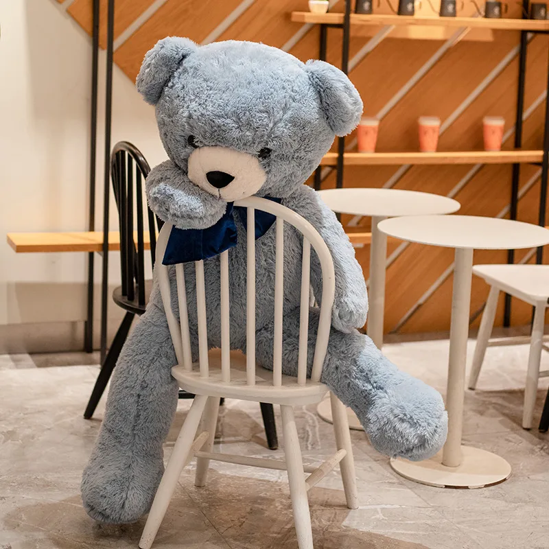 

90cm Cute Blue Teddy Bear Plush Toy Cartoon Stuffed Animals Bears Plushies Doll Anime Soft Toys for Girlfriends Valentine's Gift