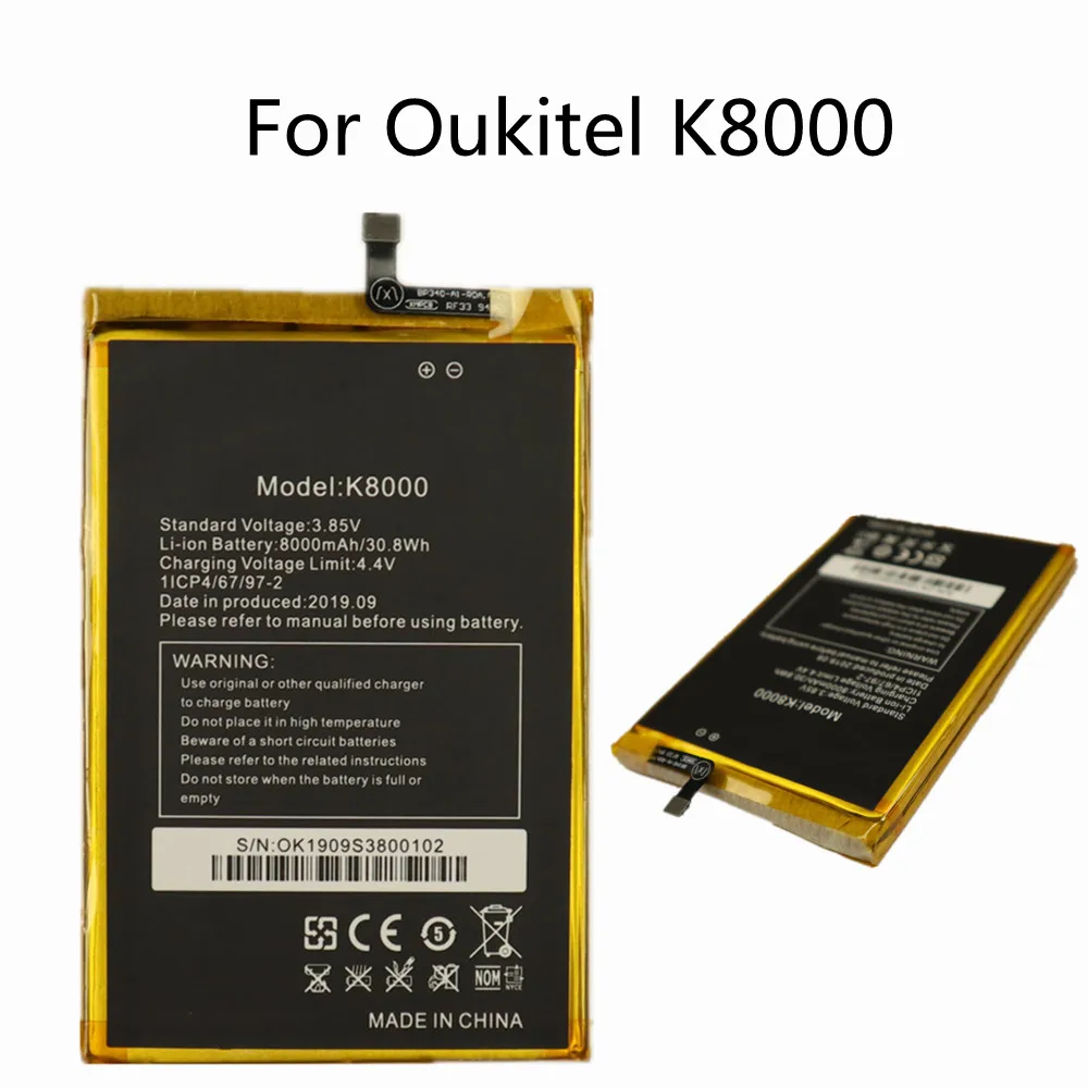 100% High Quality 8000mAh K8000 Original Battery For Oukitel K8000 Mobile Phone Replacement Batteries
100% High Quality 8000mAh K8000 Original Battery For Oukitel K8000 Mobile Phone Replacement Batteries