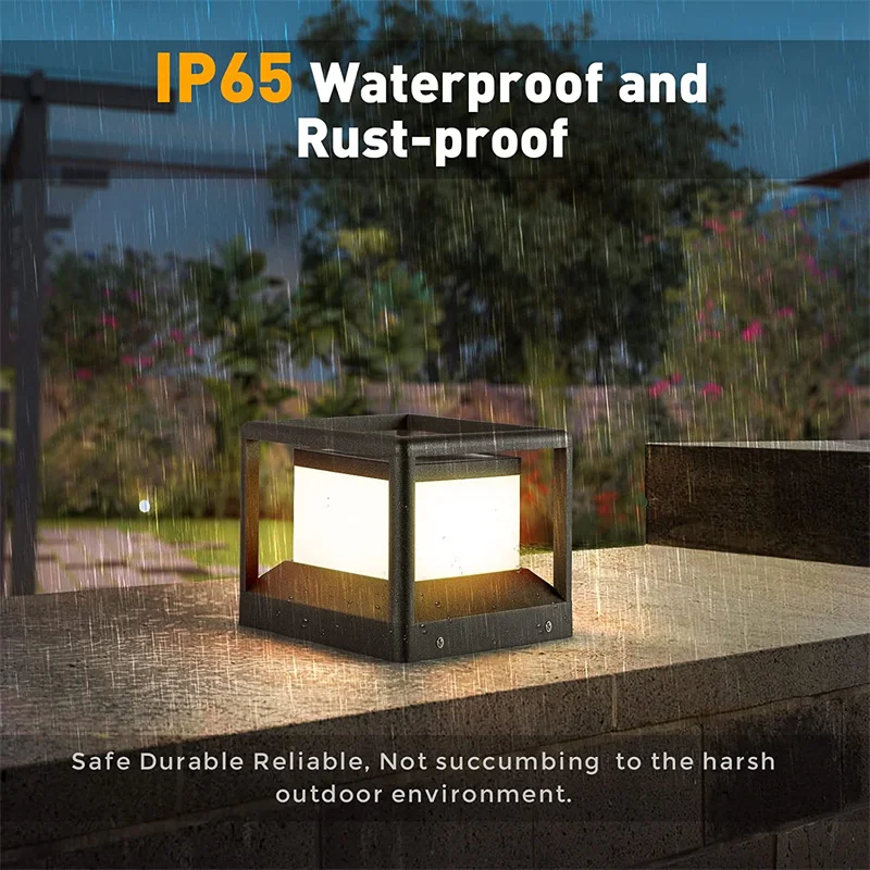 VZVI Solar LED Light Garden Light Outdoor Column Lamp Fence Deck Post Light Lantern Head Waterproof For Patio Garden Decoration
VZVI Solar LED Light Garden Light Outdoor Column Lamp Fence Deck Post Light Lantern Head Waterproof For Patio Garden Decoration