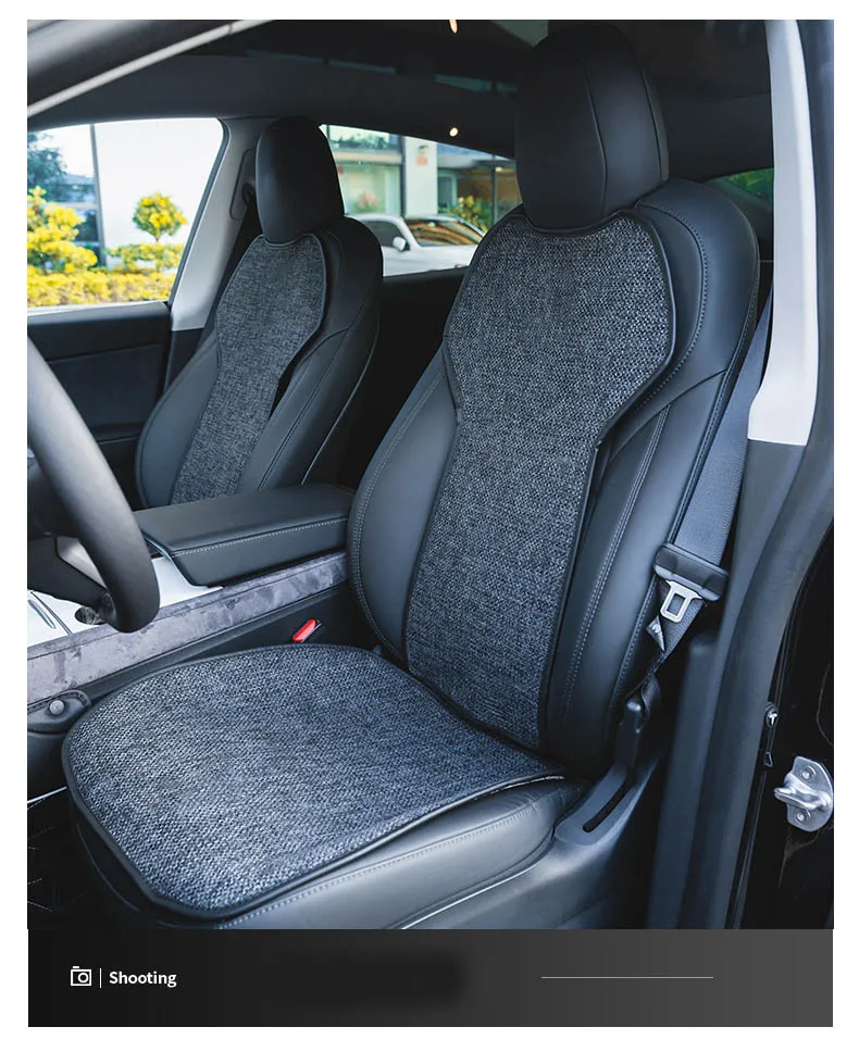 for Tesla Model 3 Y 2023 Breathable Linen Seat Cushion Backrest Protector Cover Model Y 2024 Summer Winter Interior Accessories 14 Sdee006cf861d426c95fb21ab32970ce1T
