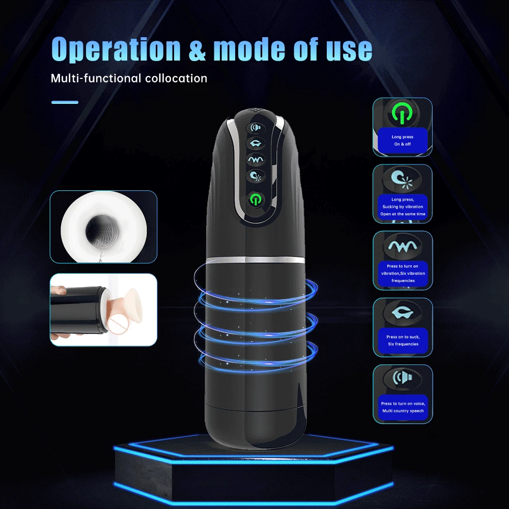 Automatic Masturbator for Man Sucking Vibrating Real Pussy Blowjob Machine Male Sex Toy Men Masturbation Cup Adult Goods for Men Automatic Masturbator for Man Sucking Vibrating Real Pussy Blowjob Machine Male Sex Toy Men Masturbation Cup Adult Goods for Men