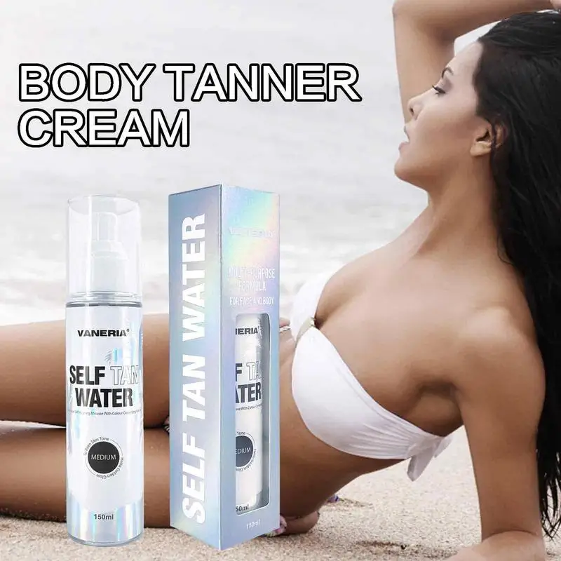 

New 150ml Sunless Tanning Self Tan Long Lasting Natural Suntan Lasting Bronze Tan Tanning Fake Beach Cream Lotion