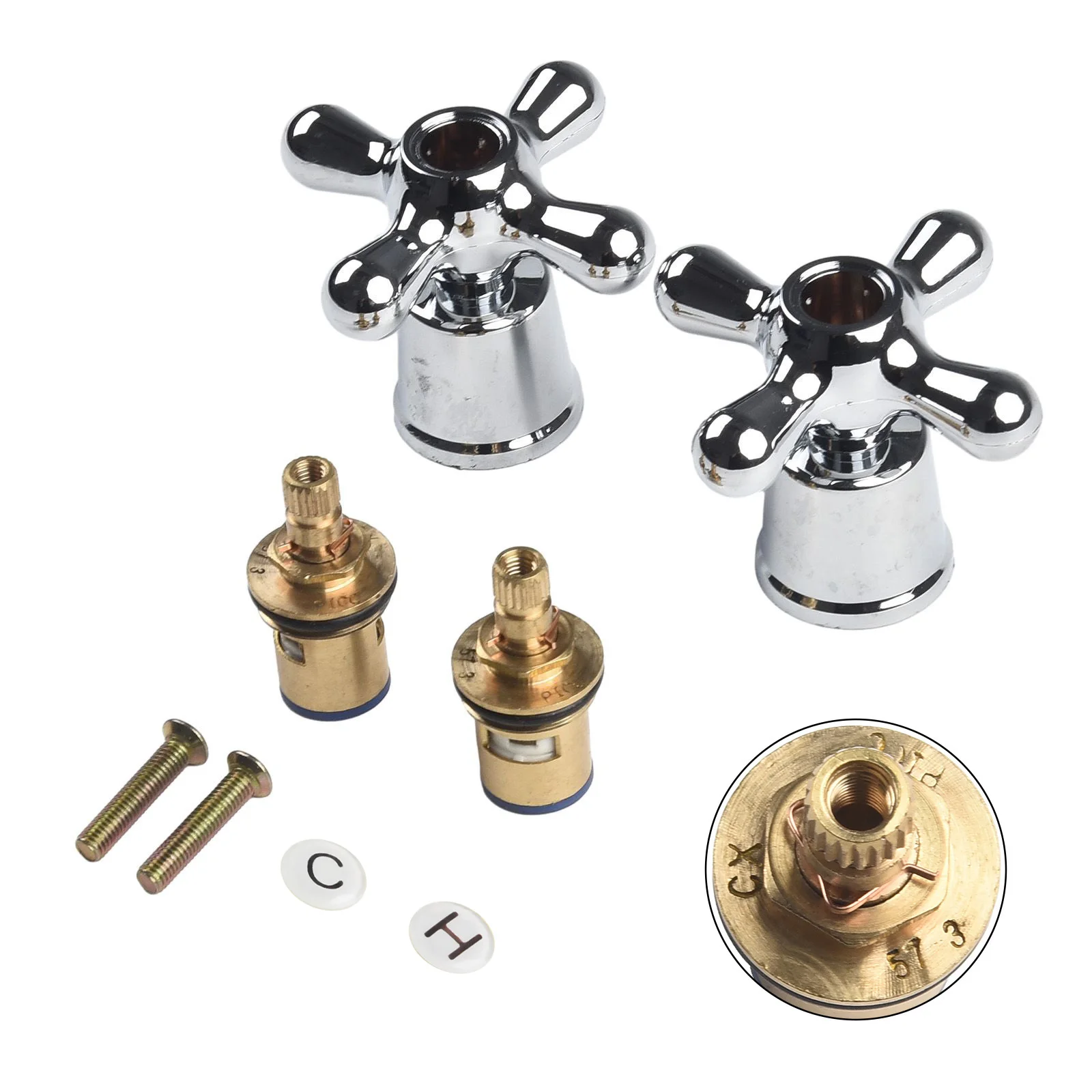 Safety Replacement Accessory Tap Handle Faucet Cover Cold+Hot Tap Handle Chrome Plastic Material Plated Sprinklers
Safety Replacement Accessory Tap Handle Faucet Cover Cold+Hot Tap Handle Chrome Plastic Material Plated Sprinklers