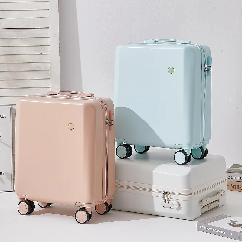 

18 20 Inch Boarding Box Lightweight Rolling Luggage Travel Suitcase Large Capacity Trolley Case Unisex Student Trunk Password