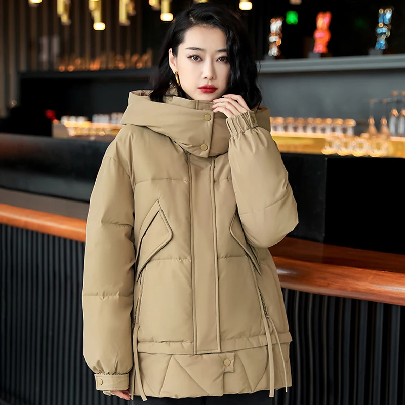 Oversize Women's Winter Jackets 2023 New Korean Style Thick Warm Padded Coat Woman Fashion Loose Winter Parkas Hooded
Oversize Women's Winter Jackets 2023 New Korean Style Thick Warm Padded Coat Woman Fashion Loose Winter Parkas Hooded