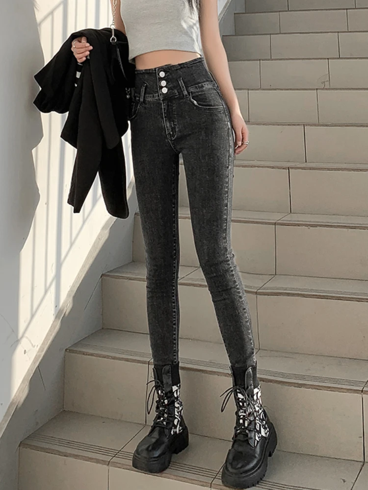Spring Summer 2023 Vintage Jeans Pants Women Slim Pencil Pants Elastic High Waist Streetwear Skinny Little Feet Denim Trousers
Spring Summer 2023 Vintage Jeans Pants Women Slim Pencil Pants Elastic High Waist Streetwear Skinny Little Feet Denim Trousers