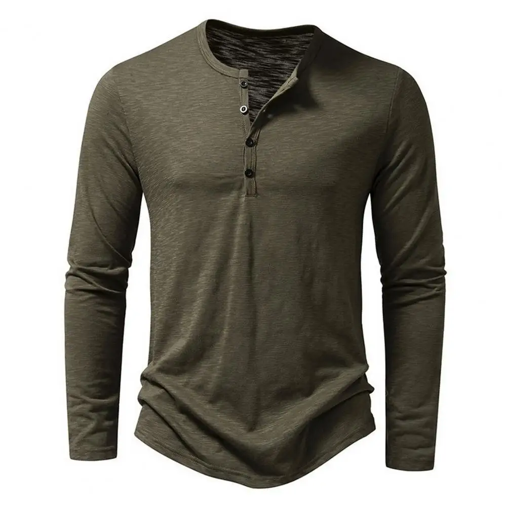Men Autumn Spring Cotton Henley T-shirts Mens Casual Long Sleeve T Shirts Pullover Tops Henry Neck Clothing Male Streetwear
Men Autumn Spring Cotton Henley T-shirts Mens Casual Long Sleeve T Shirts Pullover Tops Henry Neck Clothing Male Streetwear