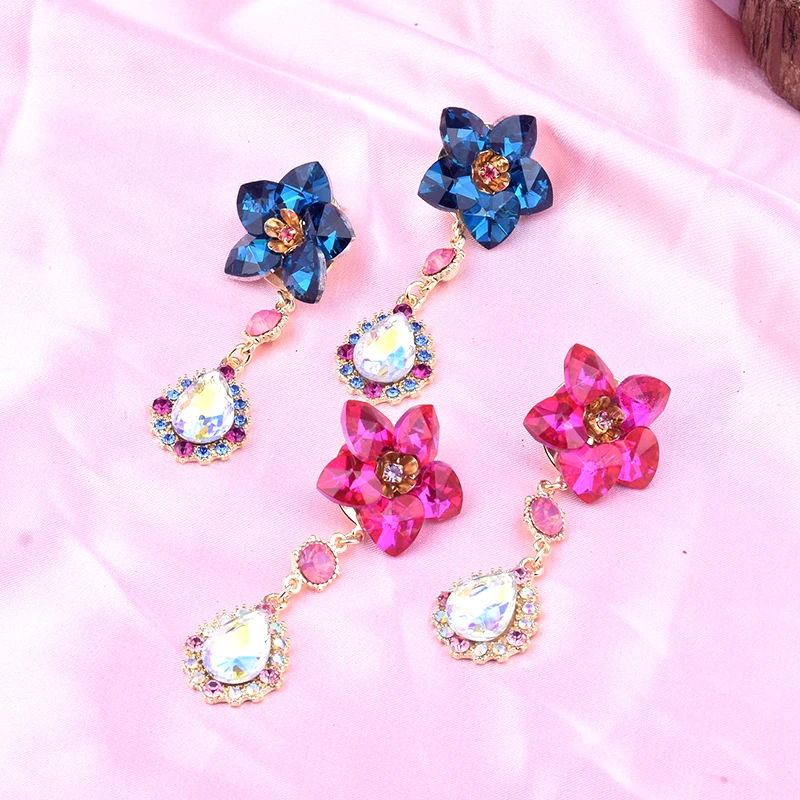 New Crystal Flower Opal Rainbow Color Women's Drop Earrings Tassel Luxury Shiny Wedding Jewelry Party Best Gift Korean Earrings
New Crystal Flower Opal Rainbow Color Women's Drop Earrings Tassel Luxury Shiny Wedding Jewelry Party Best Gift Korean Earrings