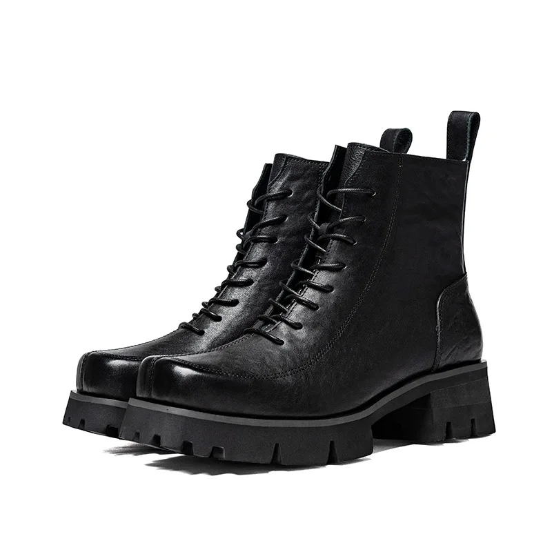 Winter New Mens Warm Boots Luxury Genuine Leather Retro Sqaure Toe Designer Handmade Comfortable Ankle Platform Man Social Shoes
Winter New Mens Warm Boots Luxury Genuine Leather Retro Sqaure Toe Designer Handmade Comfortable Ankle Platform Man Social Shoes