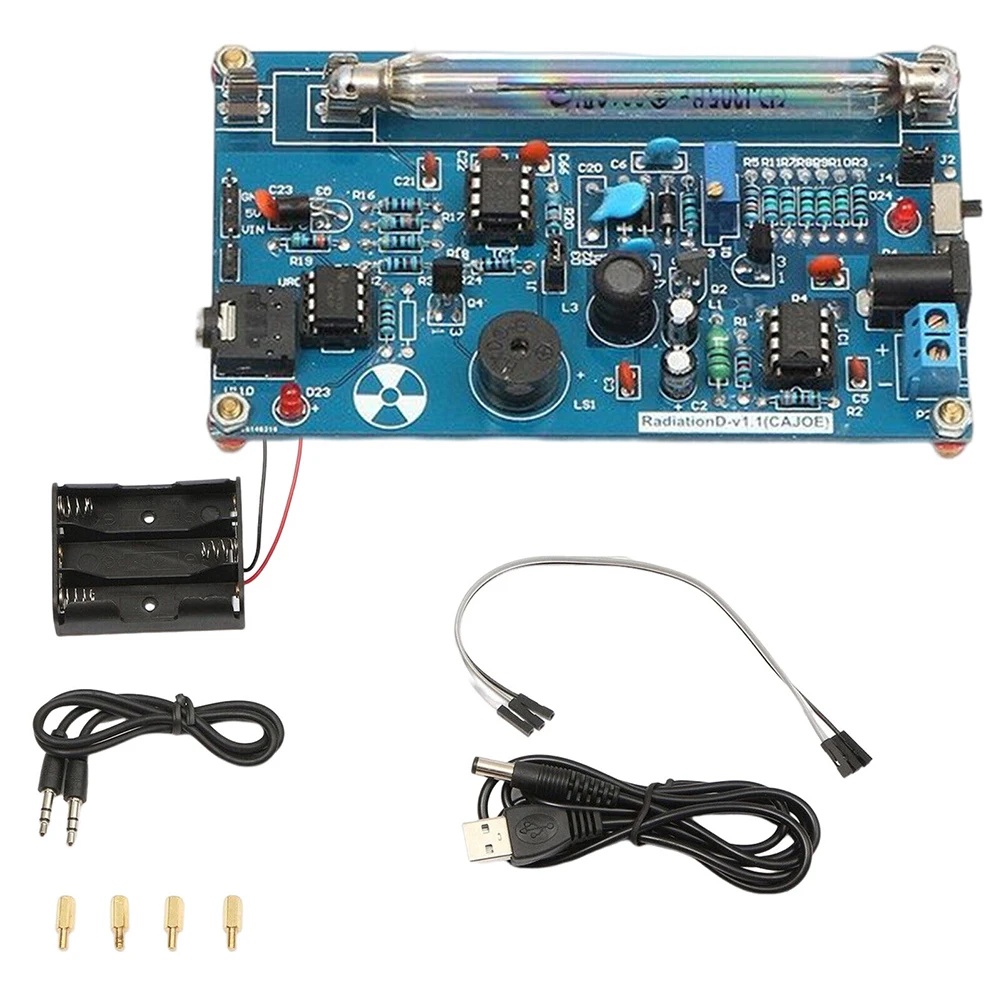 Assembled DIY Geiger Counter Kit Nuclear Radiation Detector Beta Gamma Ray Detector System 12mA - 30mA Testing Equipment
Assembled DIY Geiger Counter Kit Nuclear Radiation Detector Beta Gamma Ray Detector System 12mA - 30mA Testing Equipment