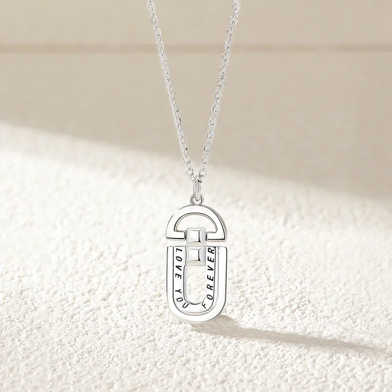 S925 Sterling Silver 2024 New Forever Love You Heart Couple Necklace Fashionable Versatile Design Sense Light Luxury Gift
S925 Sterling Silver 2024 New Forever Love You Heart Couple Necklace Fashionable Versatile Design Sense Light Luxury Gift