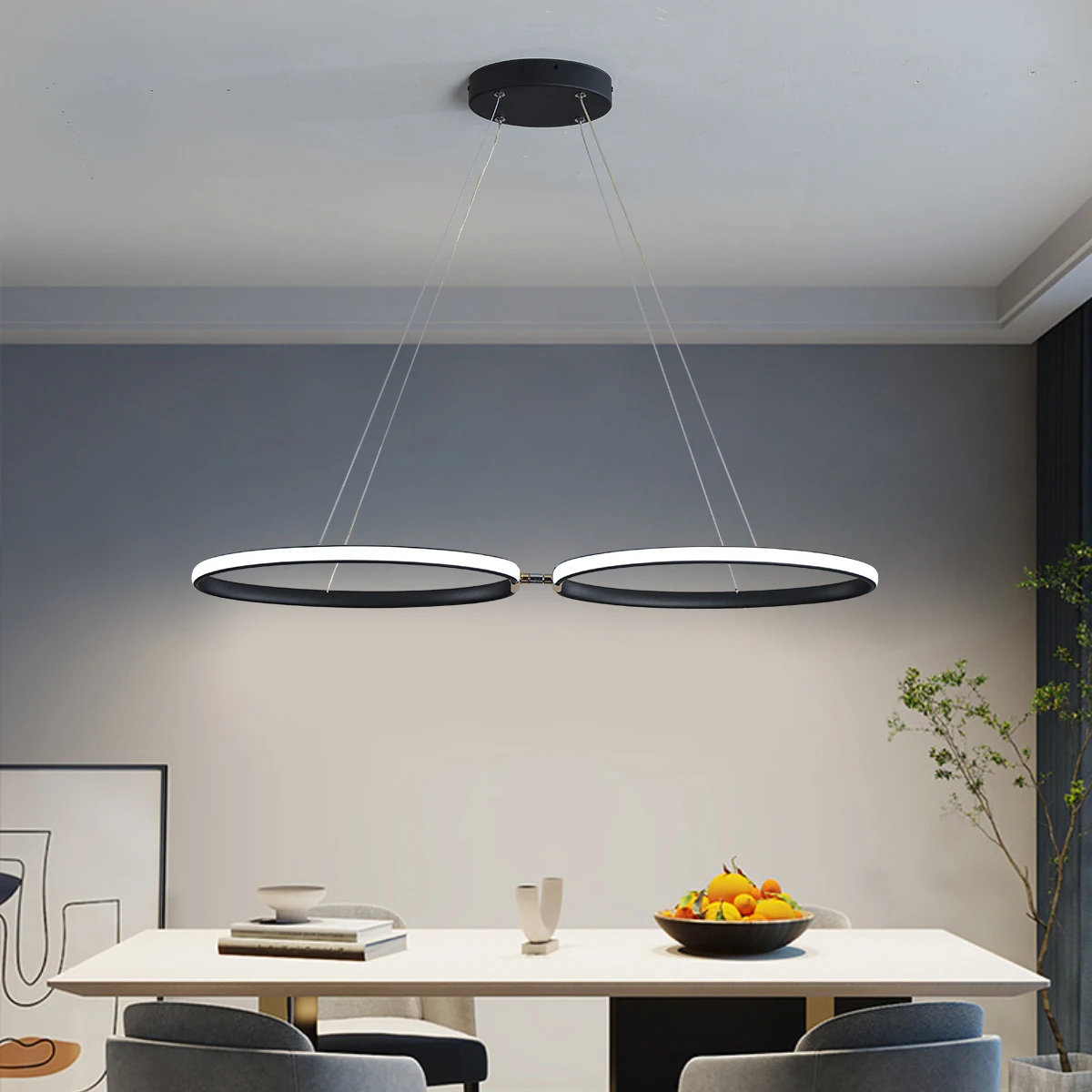 Modern LED Pendant Light lustre Led Chandelier Kitchen Lighting Dining Room Bedroom Black Pendant Ceiling Lamp Alexa/APP/Remote 
Modern LED Pendant Light lustre Led Chandelier Kitchen Lighting Dining Room Bedroom Black Pendant Ceiling Lamp Alexa/APP/Remote