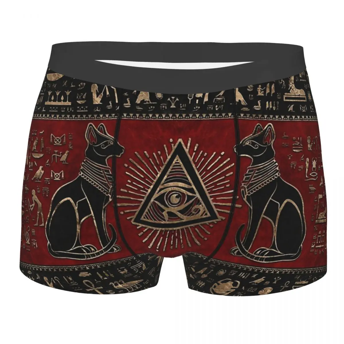 

Egyptian Cats And Eye Of Horus Ancient Egypt Underpants Homme Panties Men's Underwear Print Shorts Boxer Briefs