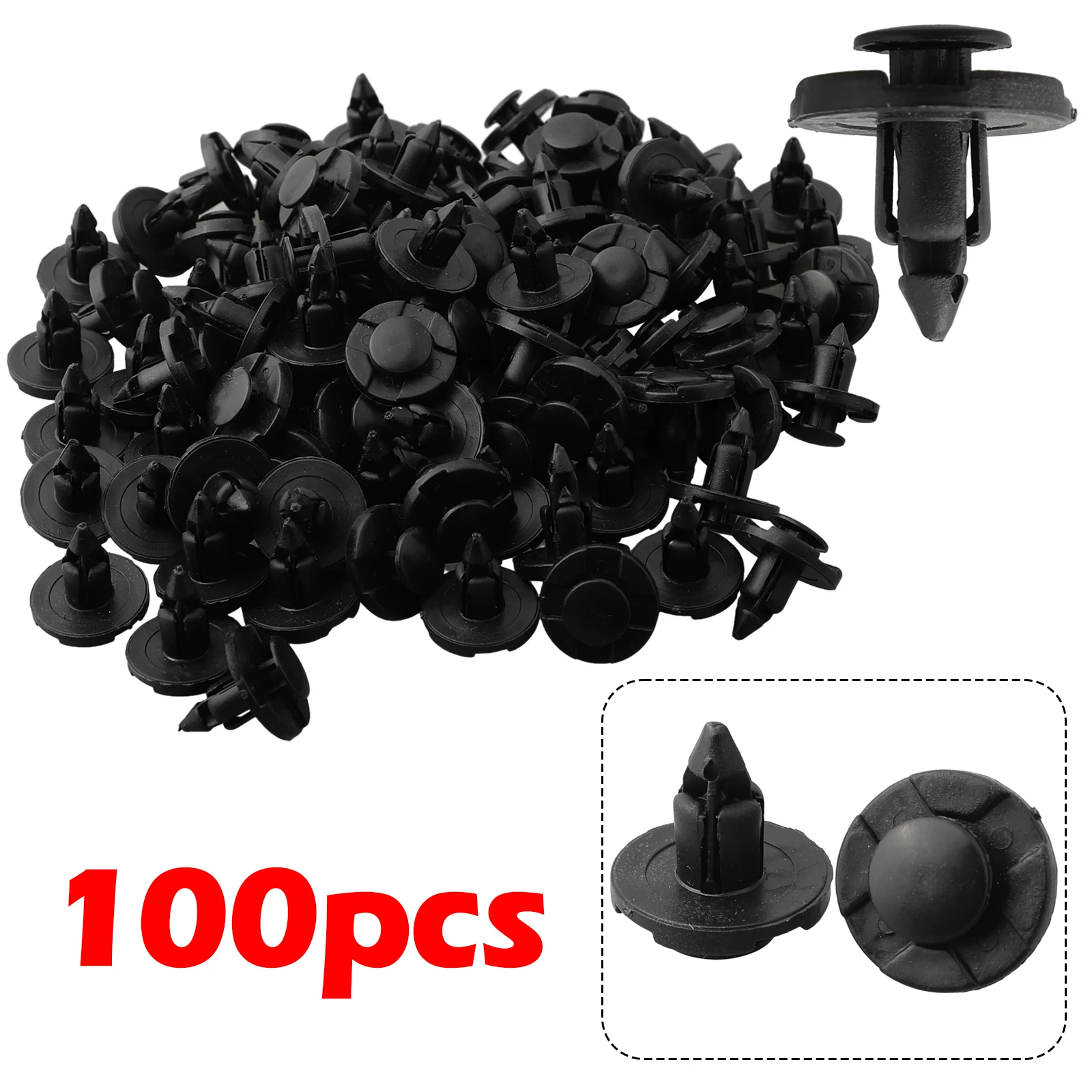 100Pcs Black ABS Trim Clip Compact And Convenient 015309321 For X-Trail For Qashqai For Navara For Micra Direct Replacement
100Pcs Black ABS Trim Clip Compact And Convenient 015309321 For X-Trail For Qashqai For Navara For Micra Direct Replacement